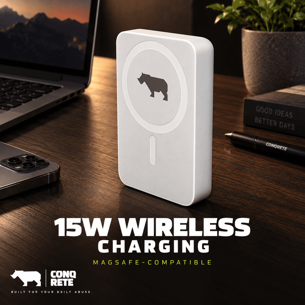 PowerBrick Air 10,000 mAh Magnetic Wireless Power Bank - Image 3